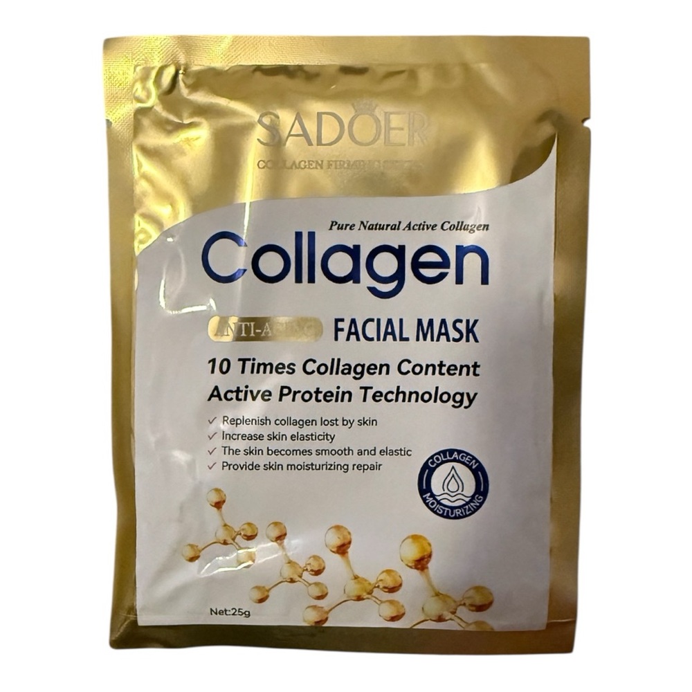 Gold Collagen Facial Mask, Set of 5